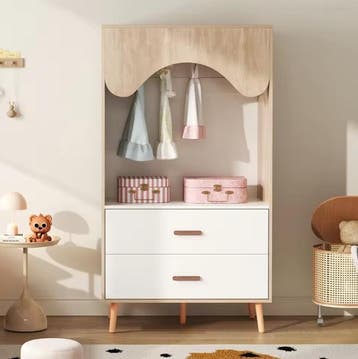 Moderne Kindergarderobe met Kledingstang en Lades, Verzenden, Nieuw