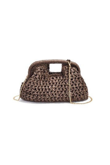 Strandtas met Strovlechtwerk | Zwart & Donkerbruin, Sieraden, Tassen en Uiterlijk, Tassen | Damestassen, Verzenden, Nieuw