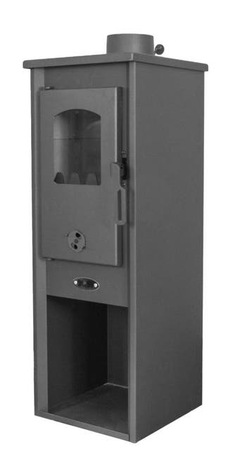 Houtkachel 8kW Antraciet | ECO Design | OP=OP, Ophalen of Verzenden, Nieuw, Vrijstaande haard, Houthaard