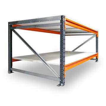 Aanbieding: Werktafel grootvakstelling dubbellaags, Nieuw