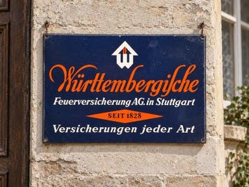 Reclamebord - Emaille reclamebord Württembergische –