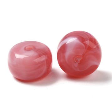 10 x Acryl kralen rondelle two tone opaque 14,5 x 10 mm –., Ophalen of Verzenden, Nieuw, Kraal