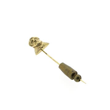 Gouden reversspeld, dasspeld van een Arabier, Ophalen of Verzenden, Gebruikt, Goud, Goud