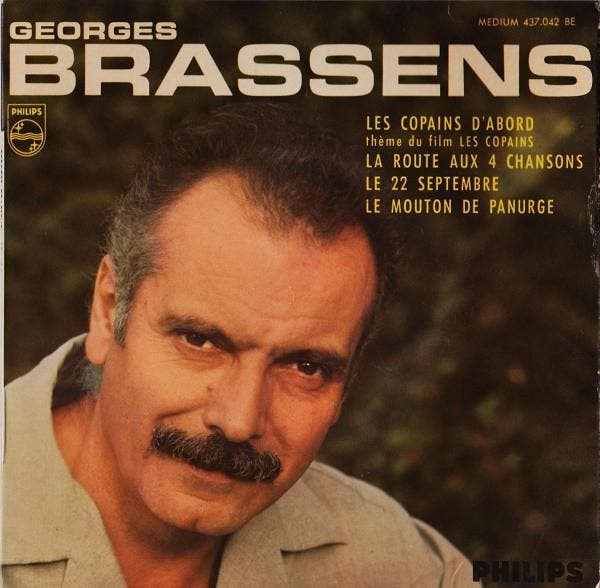 Single - Georges Brassens - Les Copains Dabord, Cd's en Dvd's, Vinyl | Wereldmuziek, Verzenden