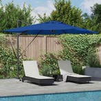 vidaXL Parasol Azure Blauw 286 x 284 x 270 cm Aluminium en, Verzenden, Nieuw, 2 tot 3 meter