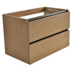 Wiesbaden OAK Onderkast Met 2 Laden - 80x46cm - Eik, Ophalen of Verzenden, Nieuw