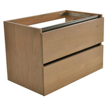 Wiesbaden OAK Onderkast Met 2 Laden - 80x46cm - Eik, Ophalen of Verzenden, Nieuw