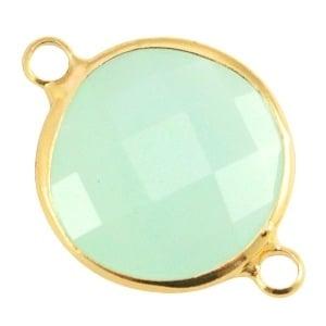 1 x Crystal glas tussenstuk rond 16 mm – gat ca. 1,5 mm, Ophalen of Verzenden, Nieuw, Tussenstuk of Tussenkraal
