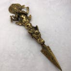 Snijwerk, Ganesha Brass Vajra - 30 cm - Koper - 1990