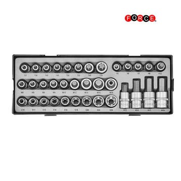 FORCE 1/2 TORXDOPPEN TOOLTRAY, Doe-het-zelf en Verbouw, Gereedschap | Handgereedschap, Verzenden, Nieuw