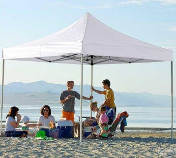 Partytent Easy Up Alu 3 x 3 meter met zijwanden in Wit, Verzenden, Nieuw, 2 meter of meer, Partytent