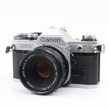 Canon AE-1  + FD 50mm f/1.8 S.C., Verzenden, Gebruikt, Canon