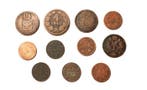 Oostenrijk, Hongarije. Lot of 10 Old Kreuzers from 1800 to