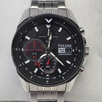 De Pulsar VR43-X005 Herenhorloge solar Incl. Doosje |, Ophalen of Verzenden, Nieuw