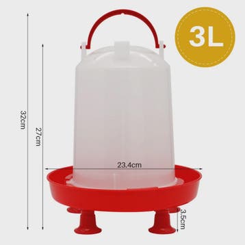 Automatische Kippen Drinkbak 3L - Plastic Watertrog voor Plu, Verzenden, Nieuw