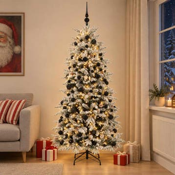 vidaXL Kunstmatige Inklapbare Kerstboom 180 cm 300 LEDs, Verzenden, Nieuw