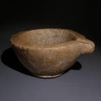 Oud-Egyptisch Albast Offerbekergerecht. 12,5 cm L., Verzamelen, Mineralen en Fossielen
