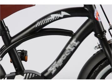Volare Black Cruiser - Kinderfiets - 12 inch - Zwart, Fietsen en Brommers, Verzenden, Zo goed als nieuw, Volare