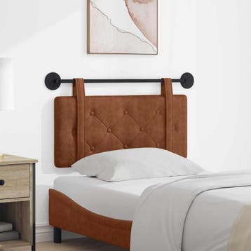vidaXL Hangend hoofdbord Bruin Antiek PU, Verzenden, Nieuw, Bruin, Overige materialen