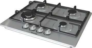 Hisense Inbouw Gaskookplaat GM643XHC 60cm - Zilver, Witgoed en Apparatuur, Kookplaten, Ophalen of Verzenden, Nieuw
