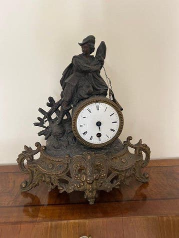 Figurale pendule - Antiek Metaal - 1910-1920