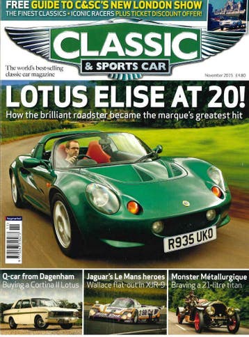 CLASSIC AND SPORTSCAR LOTUS ELISE JAGUAR XJR-9, Boeken, Verzenden, Gelezen, Algemeen
