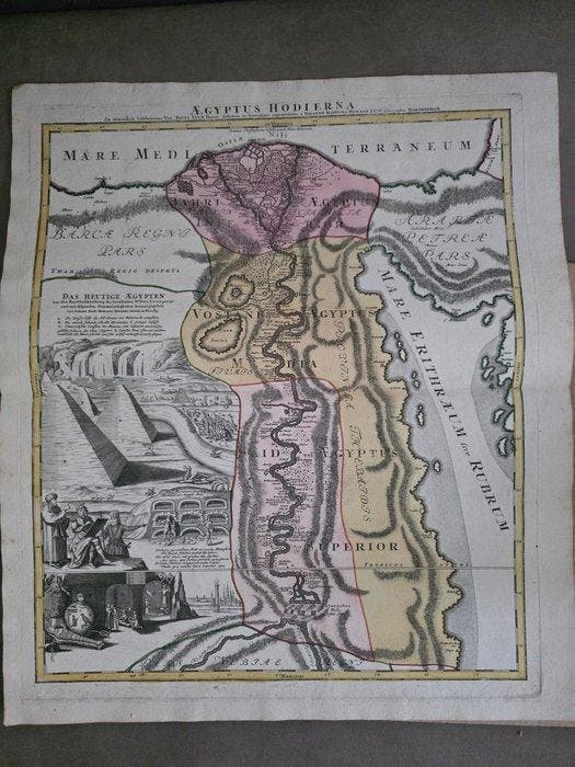 Egypte - Egypte / Nijlvallei / Noord-Afrika; Johann Baptist, Boeken, Atlassen en Landkaarten