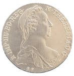 Oostenrijkse zilveren Maria Theresia Thaler 1780, Verzenden, Losse munt, Zilver