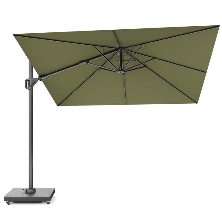 Challenger T2 premium parasol 300x300 cm antraciet lush, Tuin en Terras, Parasols, Nieuw, Ophalen of Verzenden