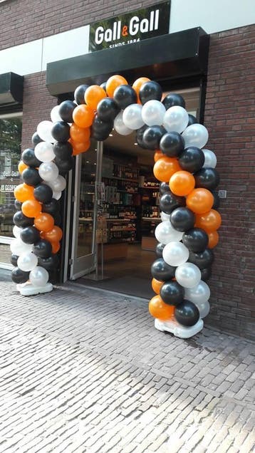 Ballonnenboog-Zwart - Geel, Nieuw