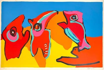 Karel Appel (1921-2006) - Dancing in the spring