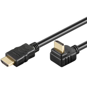 Haakse HDMI kabel 4K | Goobay | 0.5 meter (60Hz, 270°, HDR), Verzenden, Nieuw