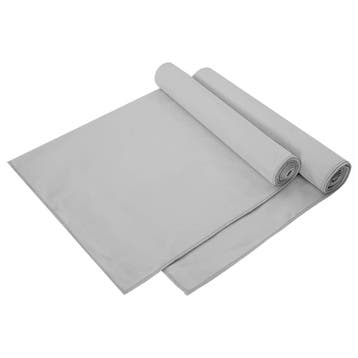 vidaXL Sporthanddoeken 2 st Grijs 140 x 70 cm, Verzenden, Nieuw, Grijs