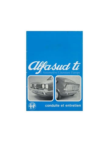 1977 ALFA ROMEO ALFASUD TI INSTRUCTIEBOEKJE FRANS, Auto diversen
