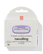 HEMA 5-blad scheersysteem navullingen - 3 stuks, Verzenden, Nieuw