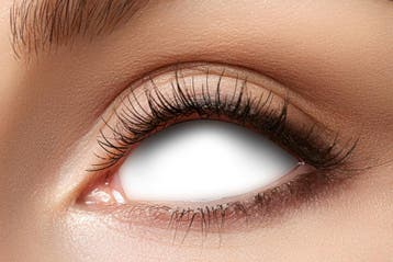 Sclera volledig Witte  lenzen, Ophalen of Verzenden, Nieuw