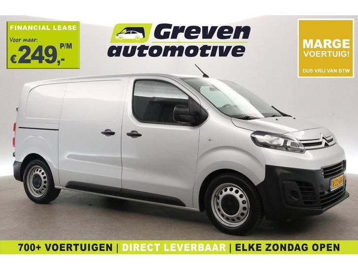 Citroën Jumpy 1.6 BlueHDI L2H1 | Marge | Clima | Cruise |, Auto's, Bestelauto's, Handgeschakeld, Diesel, Zilver of Grijs, Euro 6