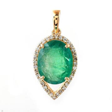 Zonder minimumprijs - Hanger - 14 karaat Geel goud - 2.66ct.