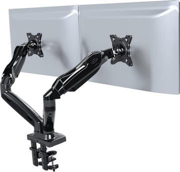 Invision Dubbele PC Monitor Arm Beugel voor 17-27 Schermen, Verzenden, Zo goed als nieuw