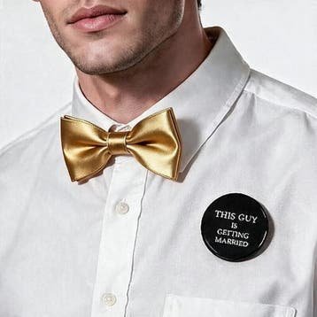 Groom to Be set met dasstrik en button, Ophalen of Verzenden, Nieuw, Overige kleuren, Accessoires