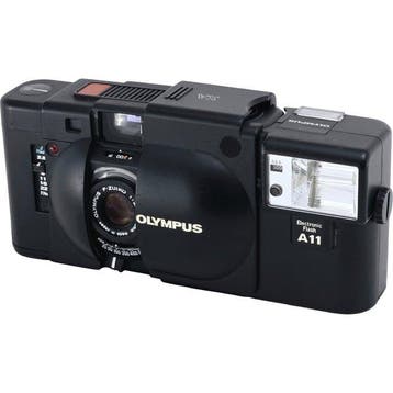 Olympus XA F.Zuiko 35mm F2.8 + Electronic Flash A11 – Light, Nieuw