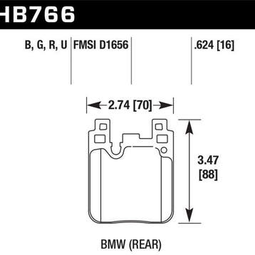 Hawk 14-20 BMW 2-Series / 12-18 BMW 3-Series HP+ Street Rear, Ophalen of Verzenden, Nieuw