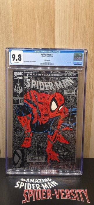 Spider-Man - 1 - Silver edition - 1 Graded comic - 1990 -, Boeken, Nieuw