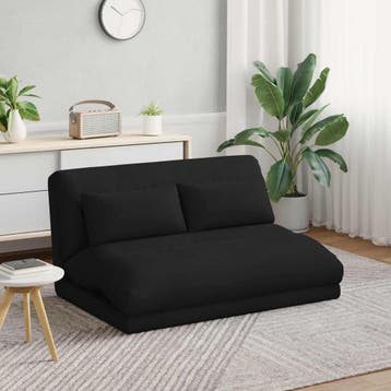 vidaXL Verstelbare vlo stoelen Zwart Fluweel, Huis en Inrichting, Stoelen, Verzenden, Nieuw, Zwart