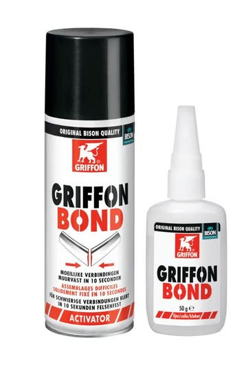 Griffon bond secondelijm met speciale activator 50 gr 200, Verzenden, Nieuw