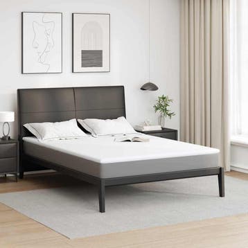 vidaXL Traagschuimmatras topper 160 x 200 cm Thick Stof-100%, Huis en Inrichting, Slaapkamer | Beddengoed, Verzenden, Nieuw, Wit