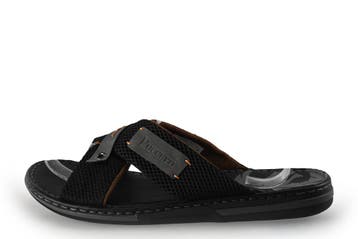 Puccetti Slippers in maat 43 Zwart, Slippers, Verzenden, Zwart, Zo goed als nieuw
