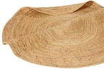 Rond vloerkleed PURE NATURE 120cm Jute handgeweven, Ophalen of Verzenden, Nieuw