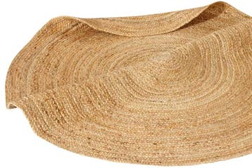 Rond vloerkleed PURE NATURE 120cm Jute handgeweven, Huis en Inrichting, Stoffering | Tapijten en Kleden, Ophalen of Verzenden