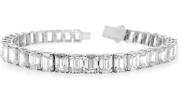 Armband - 14 karaat Witgoud, D/VVS - 26.59ct. tw. Diamant, Nieuw